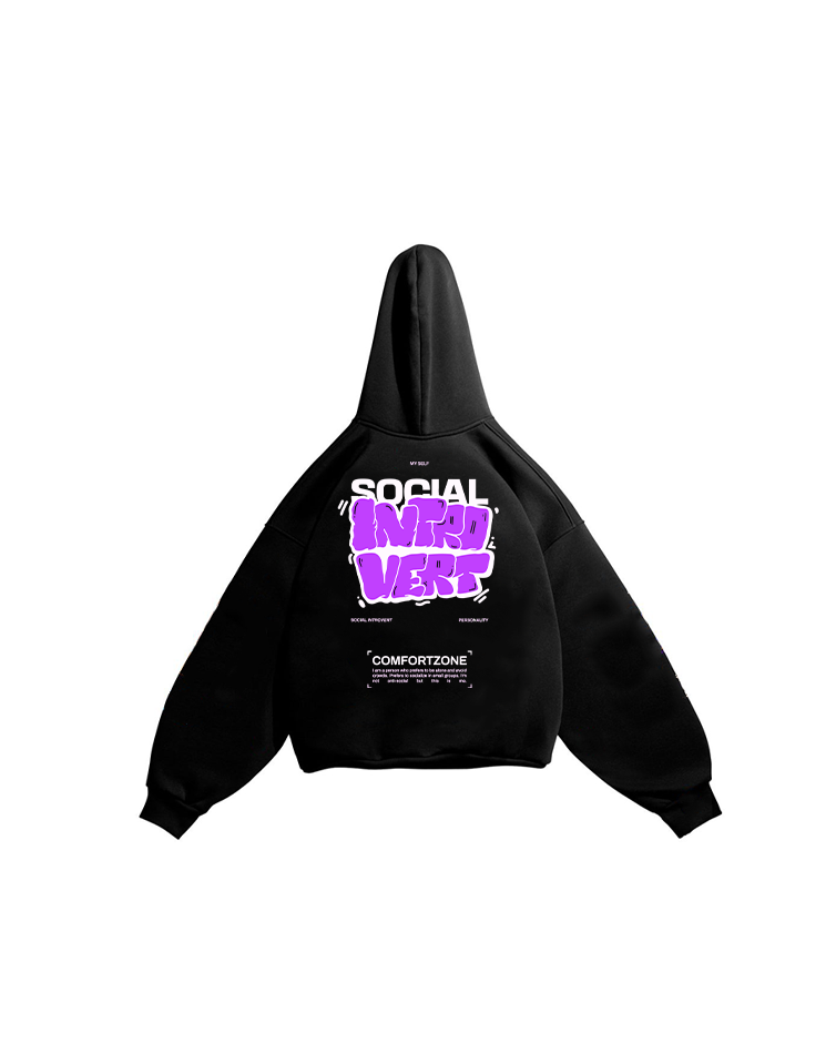 Social introvert hoodie